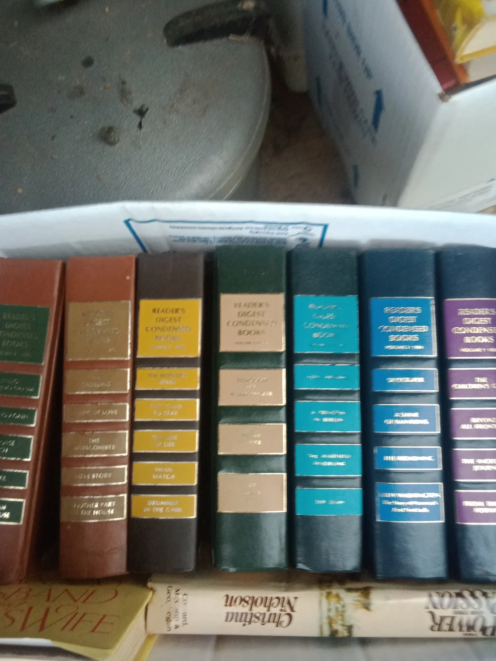 Reader's Digest Condensed Books - Assorted Faux Leather Spines